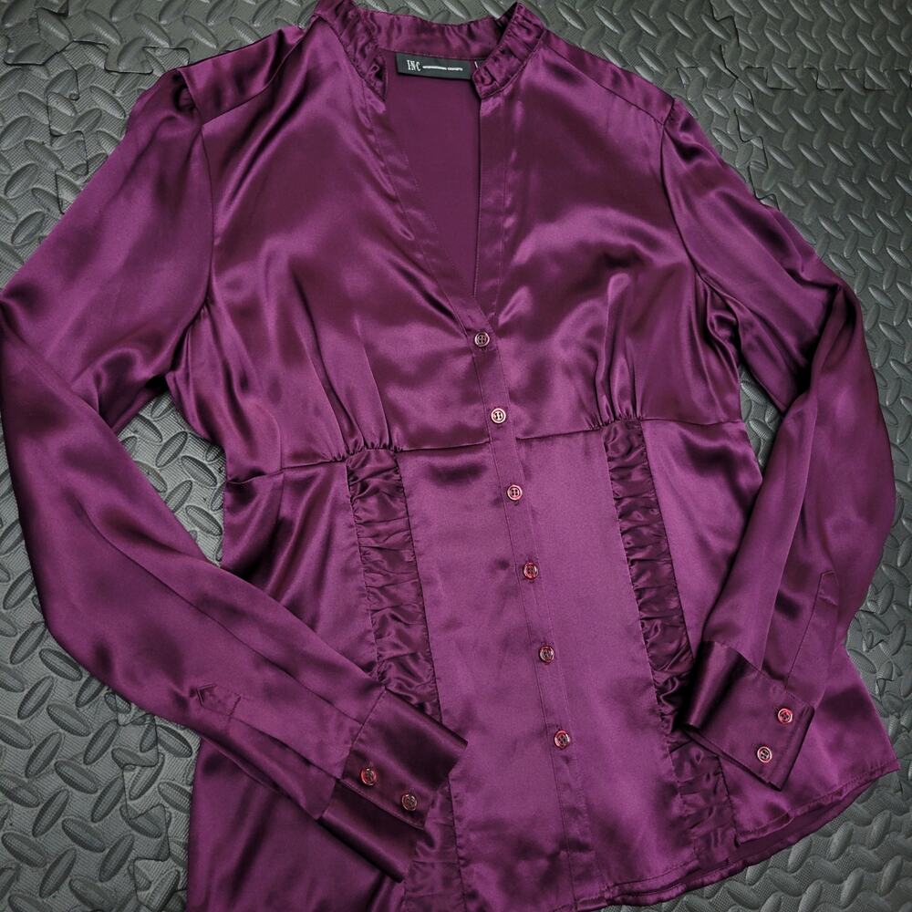 NWT Silk INC International Concepts Blouse Size 12 Old Money Luxury Capsule